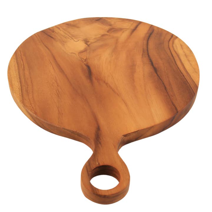 Andaluca - Wholesale Cheese Board - Round Teak Charcuterie Board4