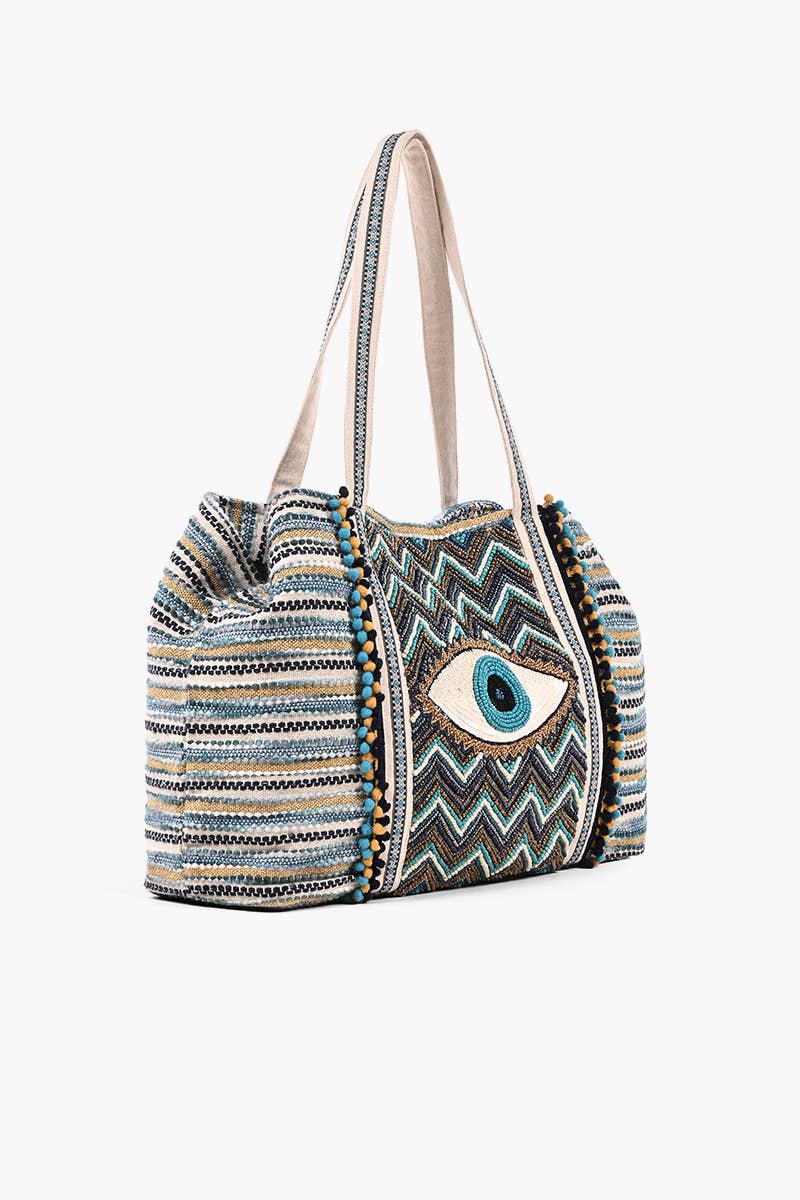 America & Beyond - Wholesale Tote Bag - Women's - Evil Eye Tote3