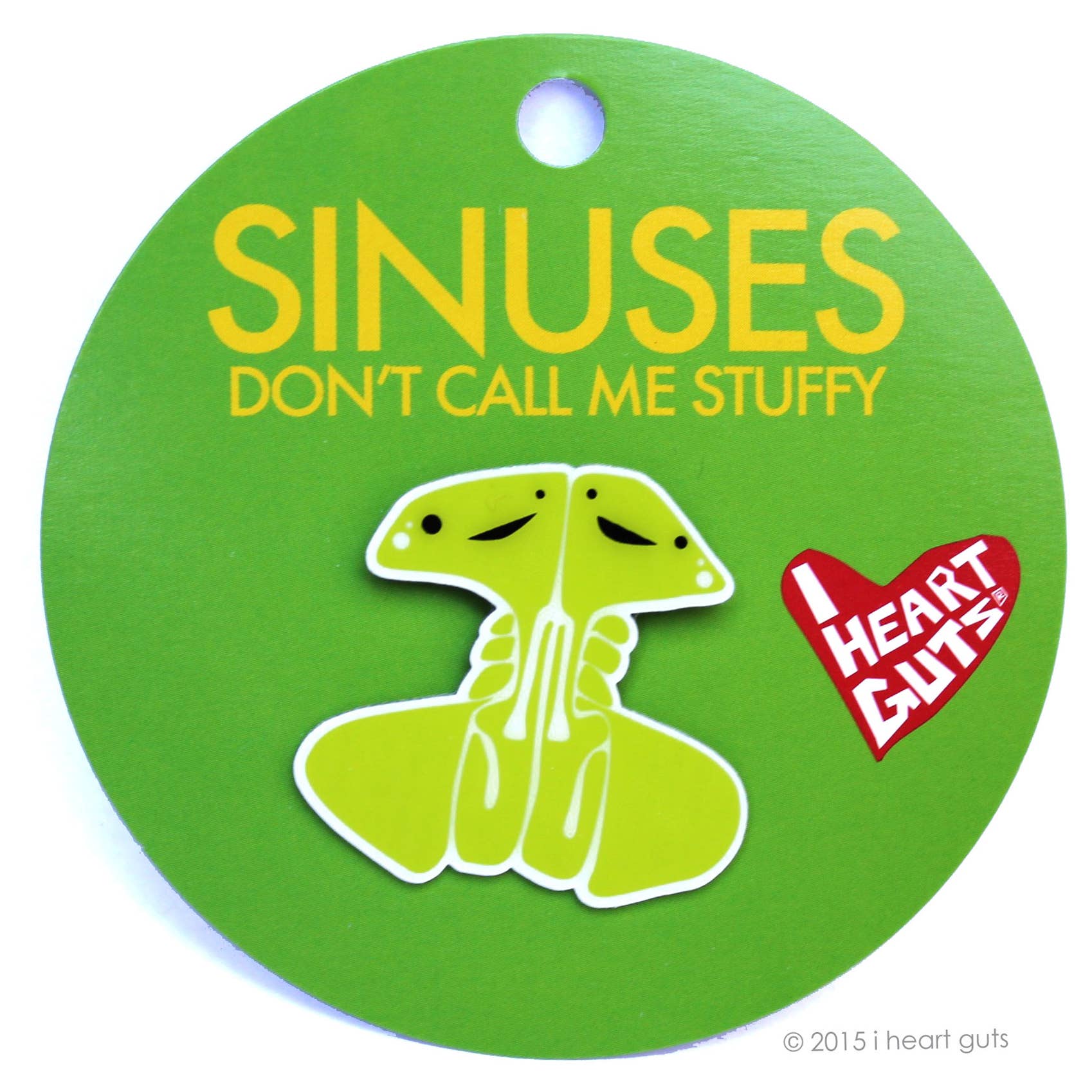 I Heart Guts | Organ Plushies Wholesale - Wholesale Lapel Pin/Button - Sinus Lapel Pin - Don't Call Me Stuffy0