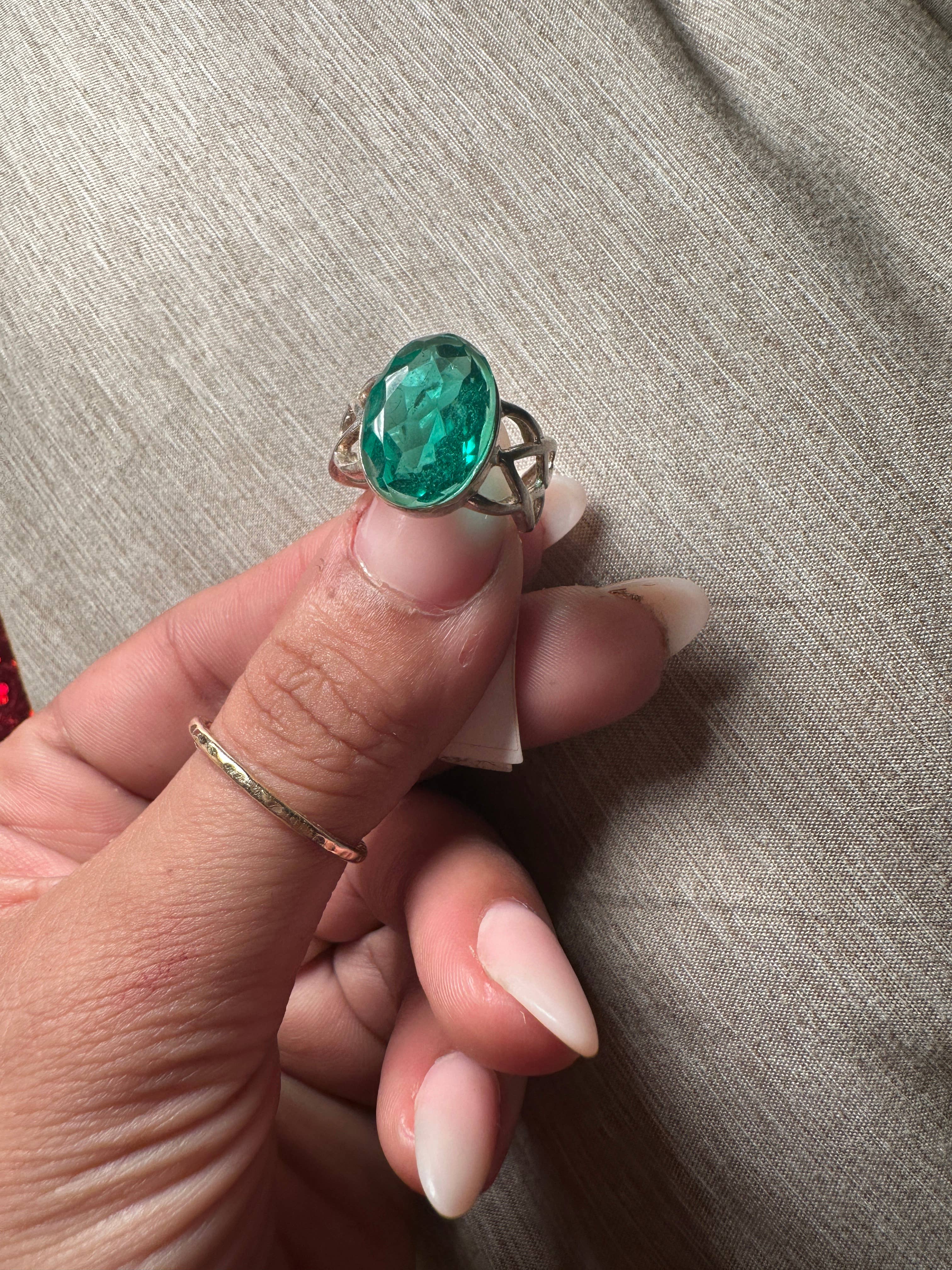 Celestial Avenue - Wholesale Cocktail/Statement Ring - Sterling Silver Moldavite Ring5