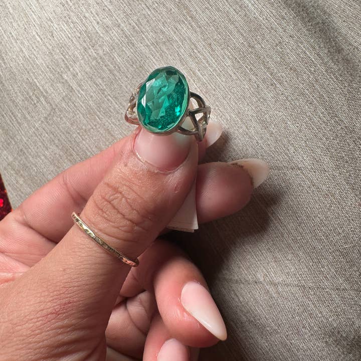 Celestial Avenue - Wholesale Cocktail/Statement Ring - Sterling Silver Moldavite Ring5