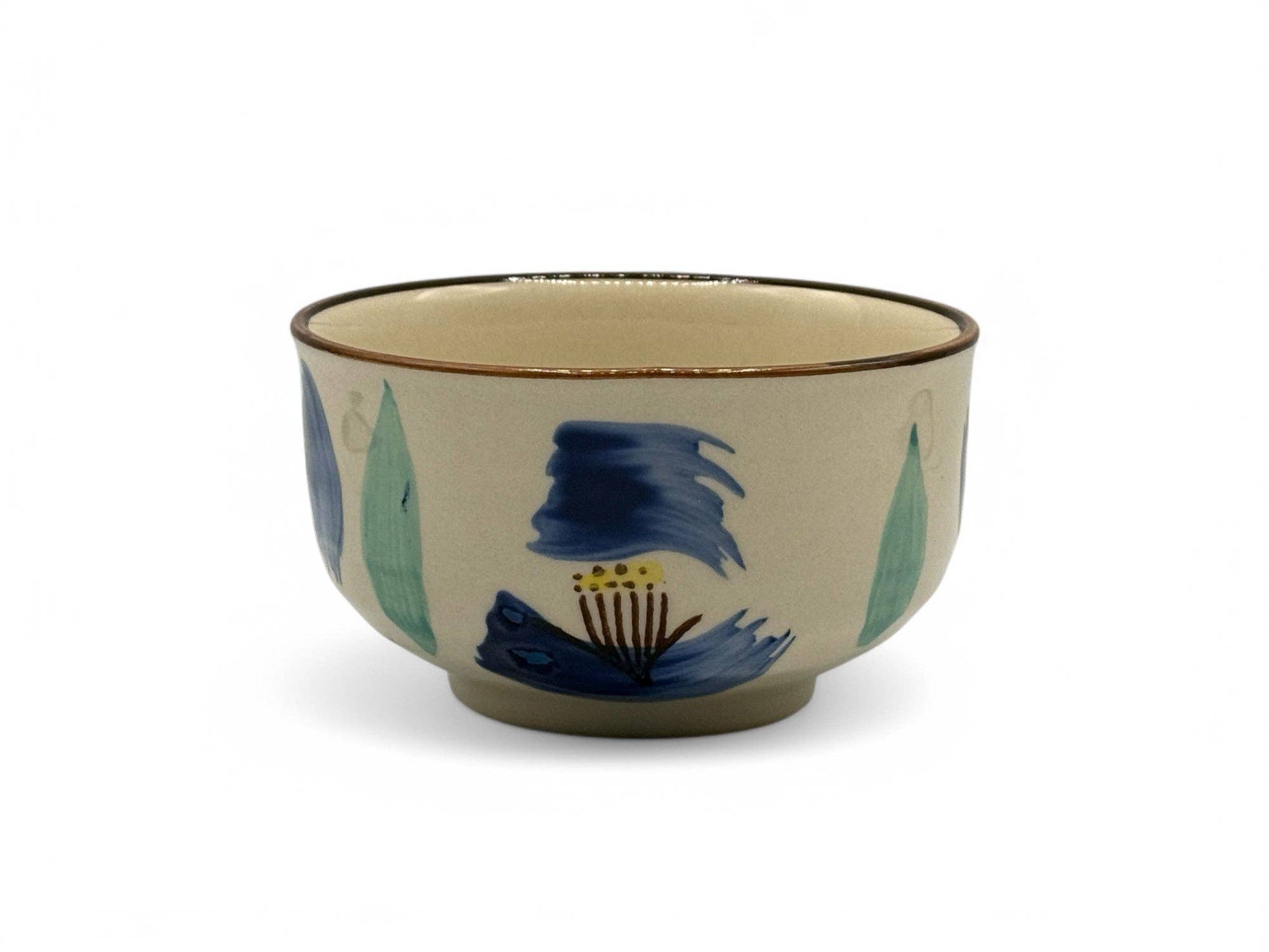 Inoue Tea – Tigela por atacado – Aoi Mizu no Hana Beige Seto-yaki Chawan - Taça de Matcha Japonesa4