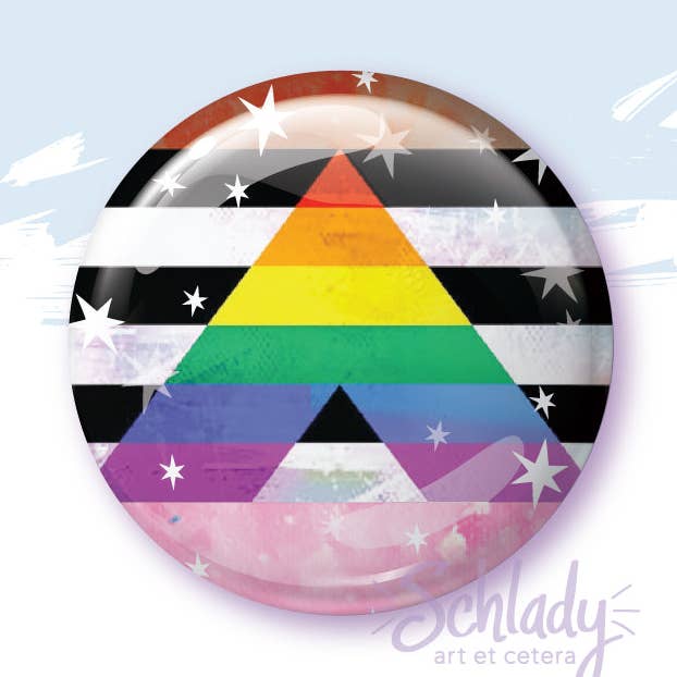 Starry Ally Flag - Button Pin for wholesale by Schlady