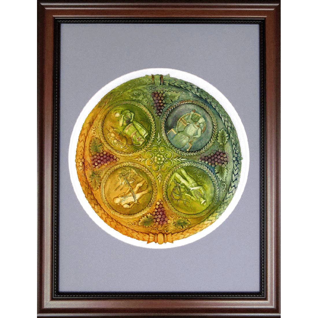 The Saffron Guild – wholesale Konsttryck – Pappersförpackningar, inramade - Vineyards Seasons - Vineyard & Winery3