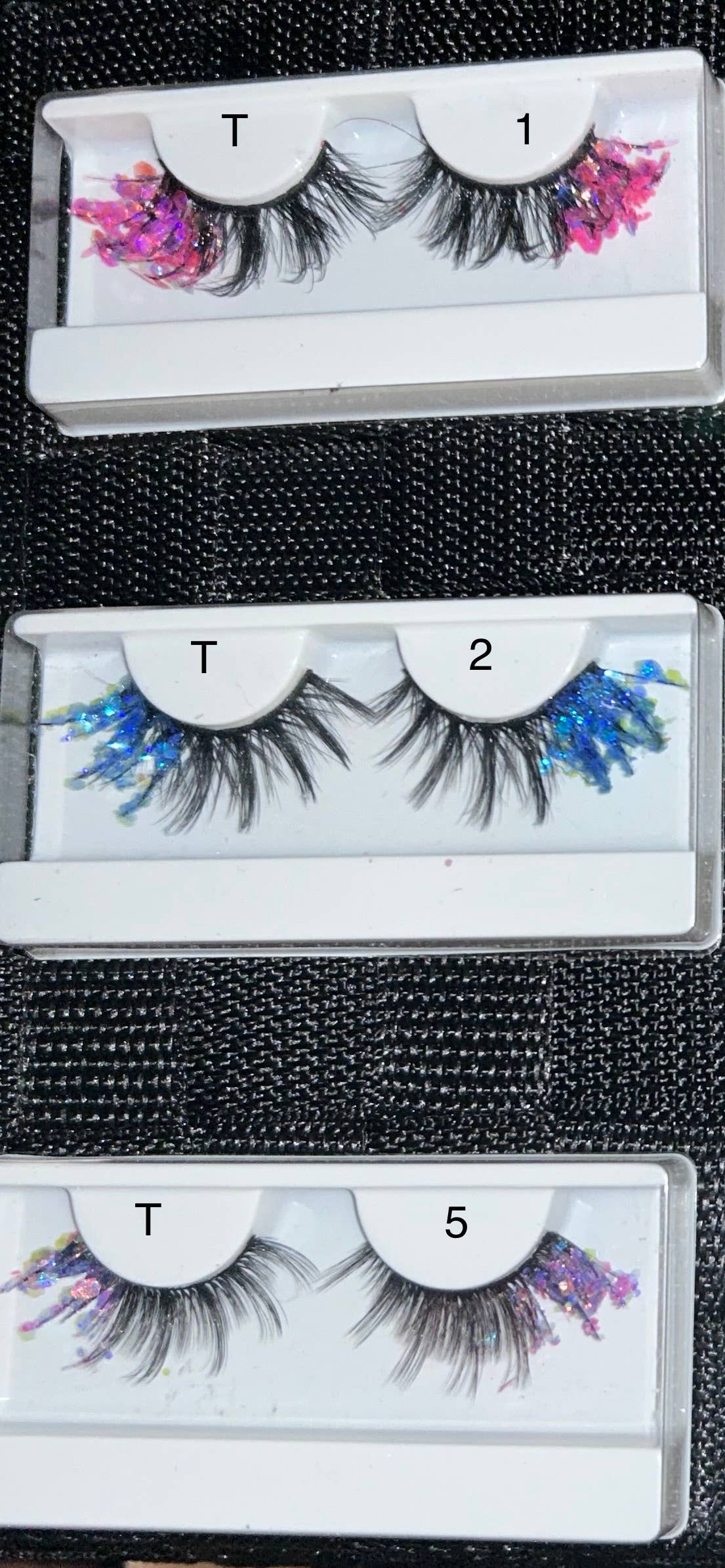 SugarQuoteMeNot LLC - Wholesale False/Fake Eyelashes - Glam Glow-in-the-Dark & Luminous Glitter Glam Eyelashes41