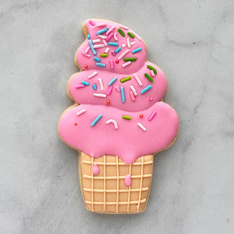 Ann Clark - Wholesale Cookie Cutter - Soft Serve Ice Cream Cookie Cutter. (Bag of 1 Dozen)2