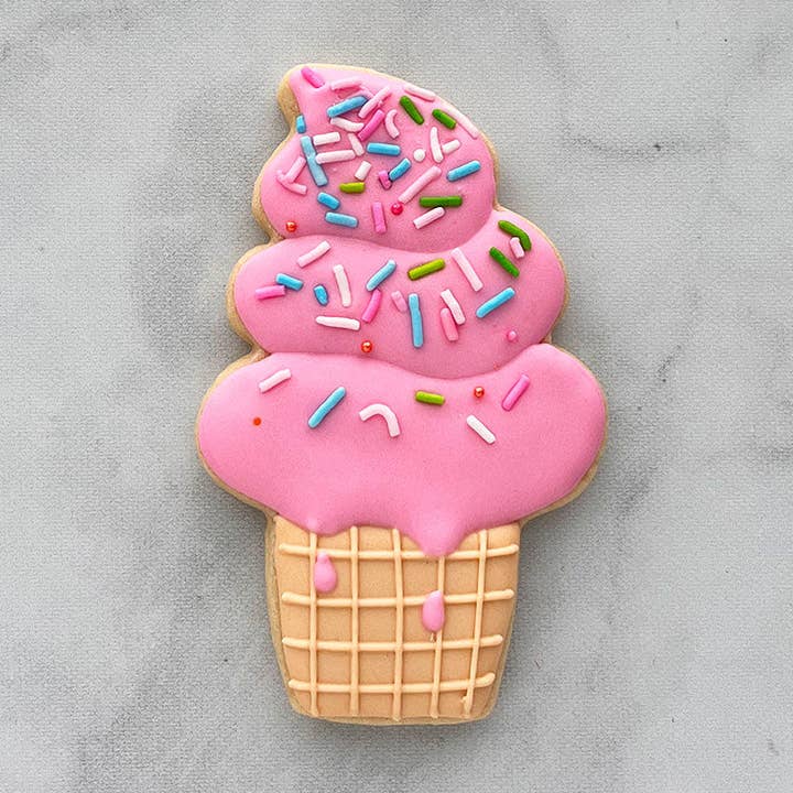 Ann Clark - Wholesale Cookie Cutter - Soft Serve Ice Cream Cookie Cutter. (Bag of 1 Dozen)2