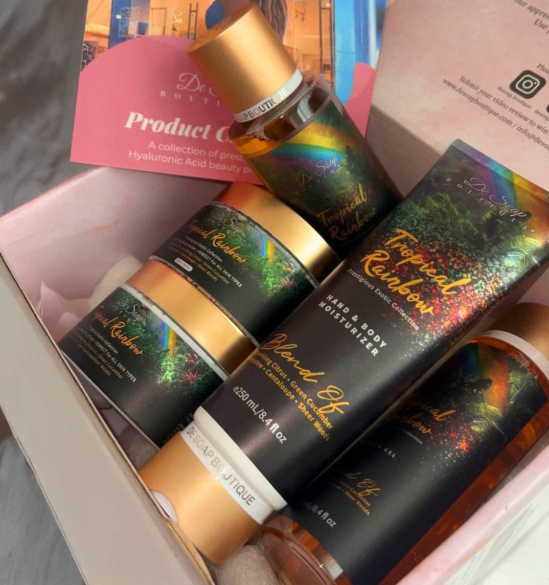 De Soap Boutique TM – Loção para mãos e corpo por atacado – Tropical Rainbow Hidratante para Mãos e Corpo20