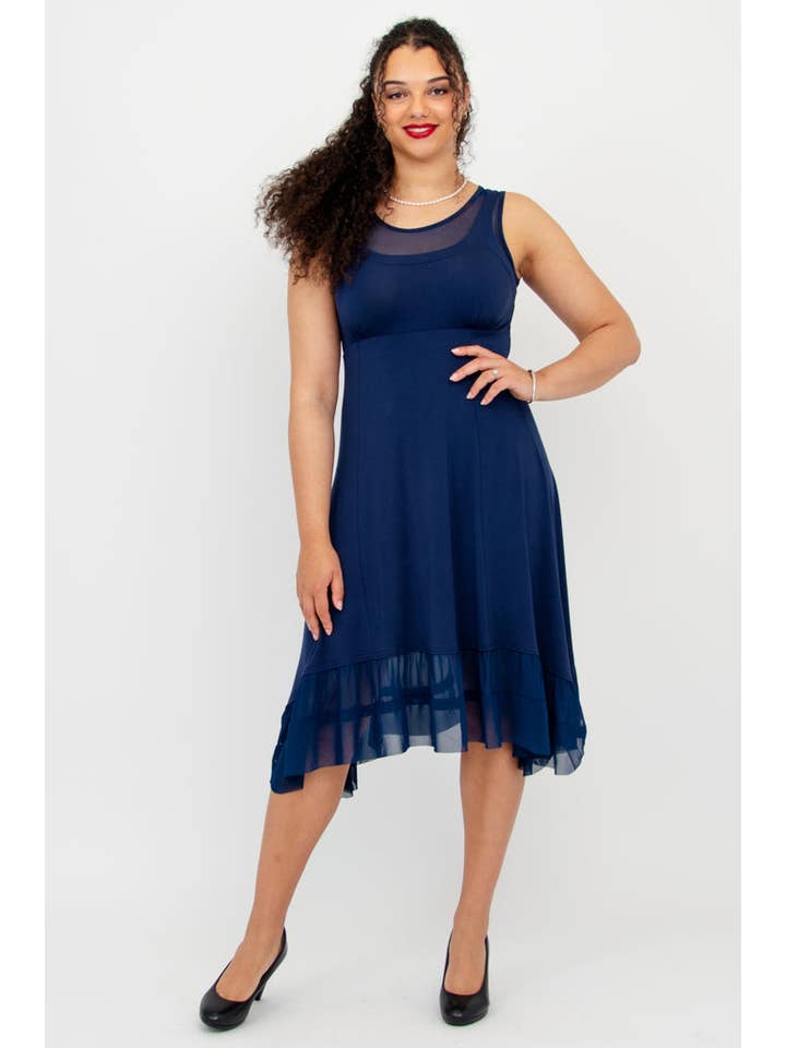 Blue Sky Clothing Co LLC - Vendita all'ingrosso Vestito - Donna - Abito Danube, indaco, bambù1