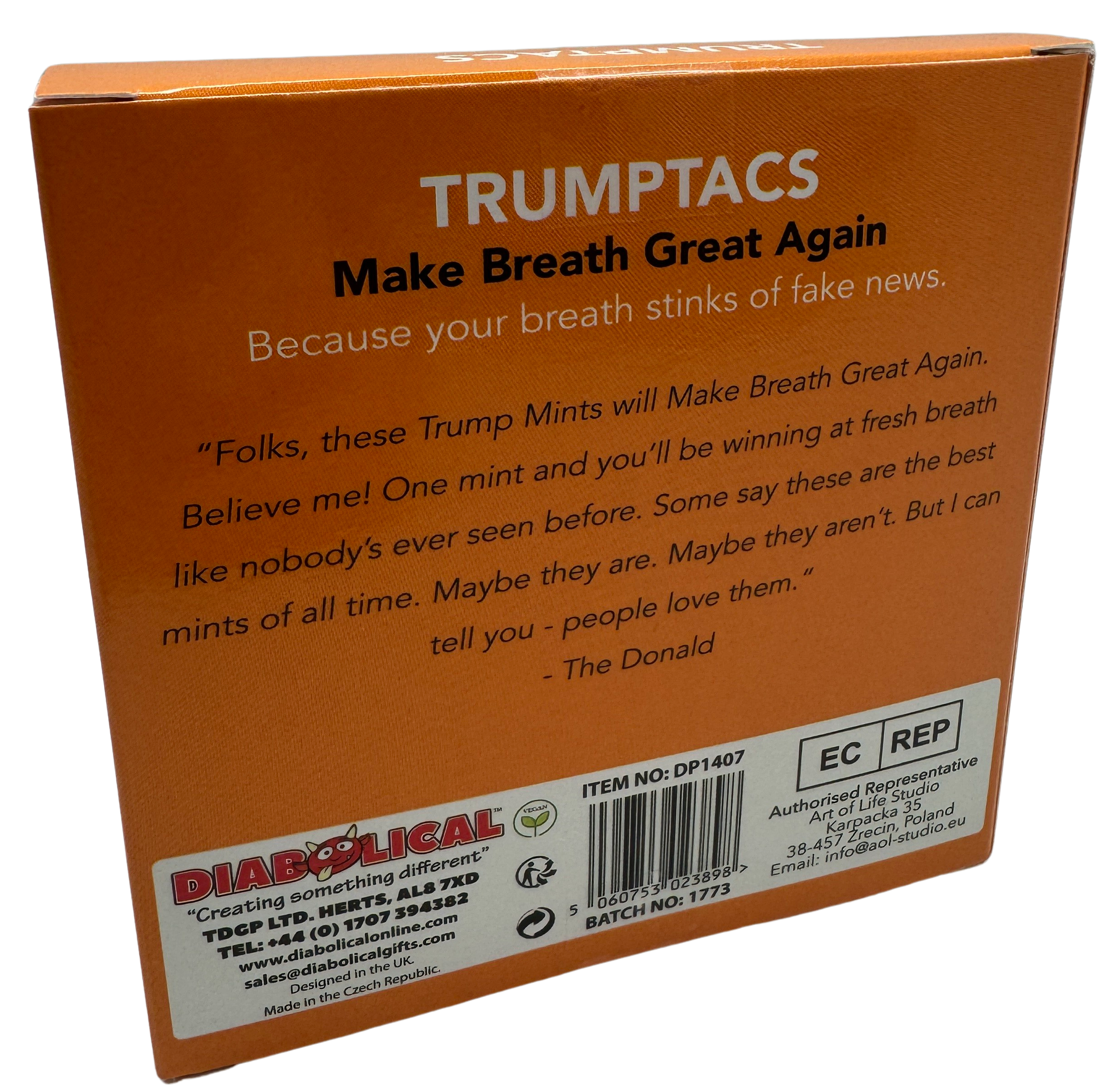 The Diabolical Gift People - Novelty Gifts, Christmas Gifts – wholesale Skämtpresent/liten present – TrumpTacs Godis - Julstrumpor, Julklappsspel, Jul1