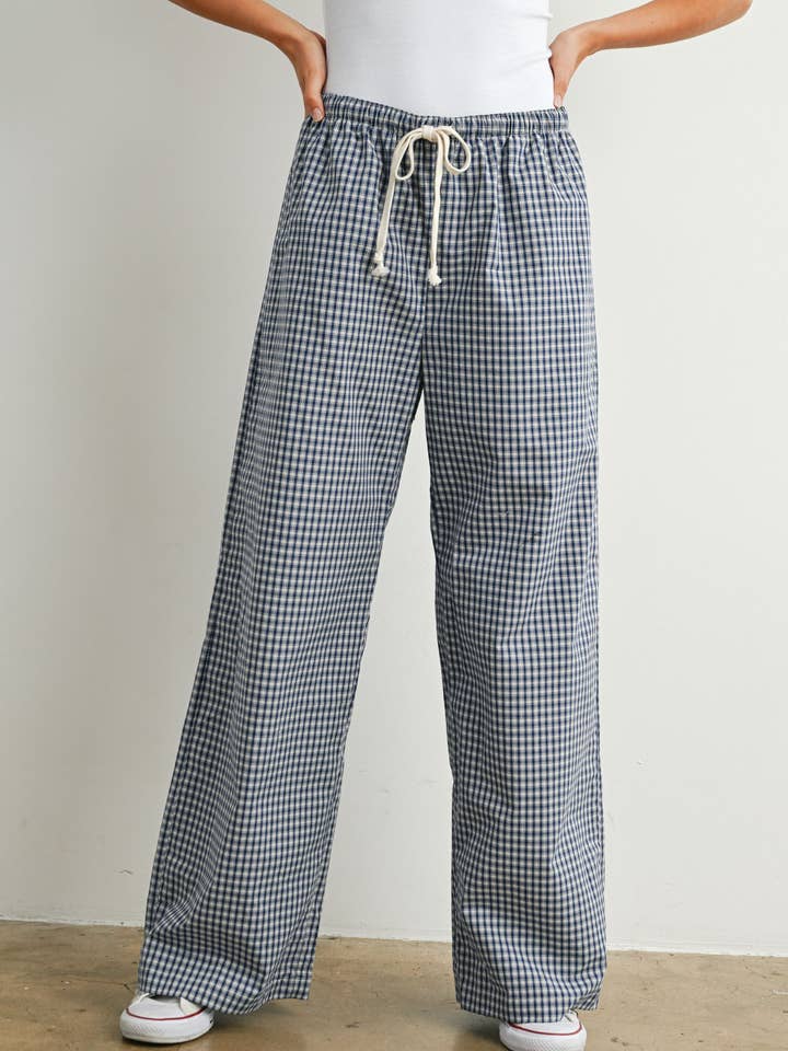 Loose-Fit Adjustable Tie-Front Pants - BMP7854 for wholesale by BUTTERMELON