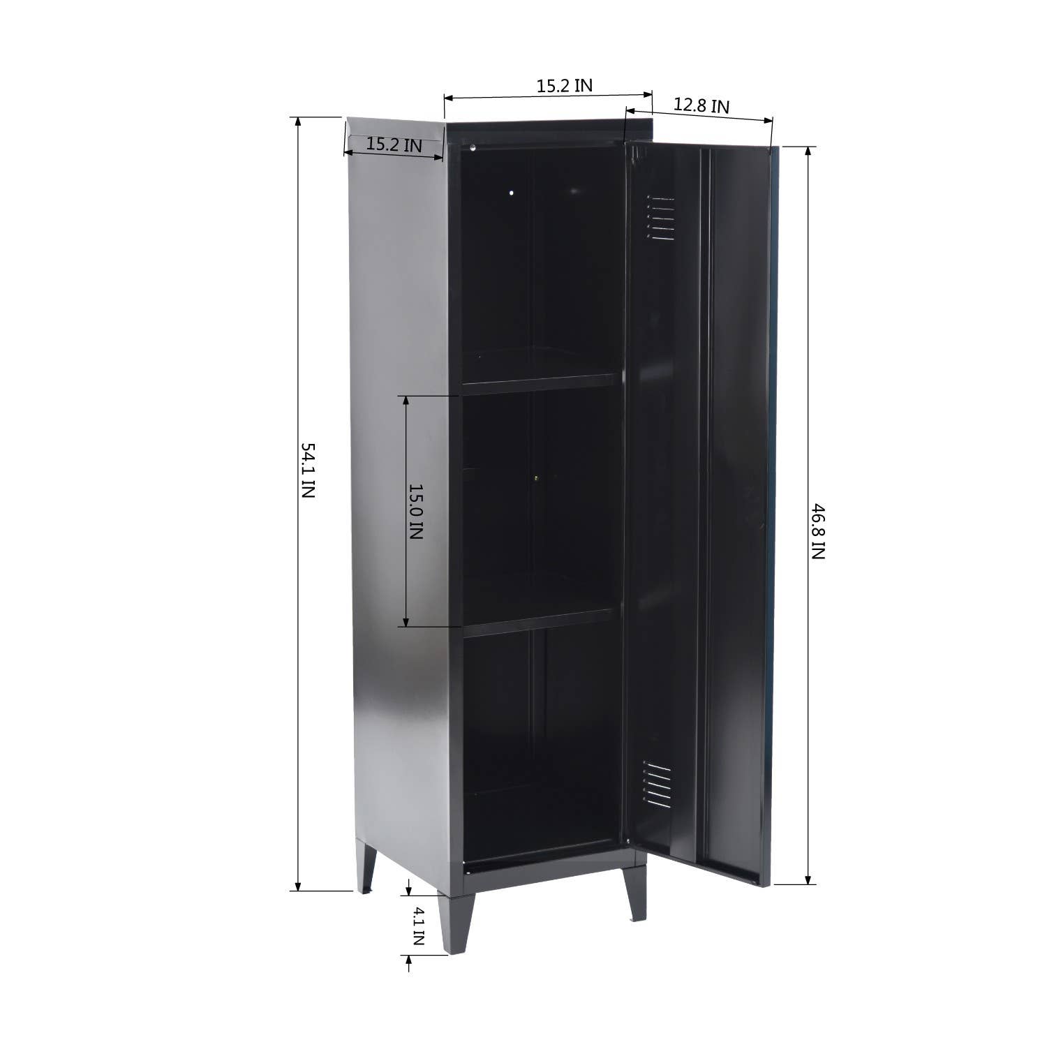 HOMYCASA DESIGN INC - Wholesale Cabinet - Multifuction 3-Tier Single Door Metal Storage Cabinet7