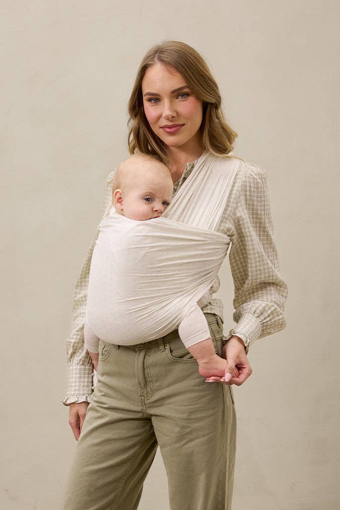 Solly Baby - Wholesale Baby Wrap/Sling - Oat Heritage Dot Wrap2