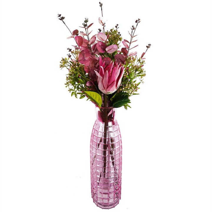 Leaf Design UK LTD โ wholesale Artificial flowers โ Pack of 6 x 65cm Protea Sugarbush Flower Stem - Pink8