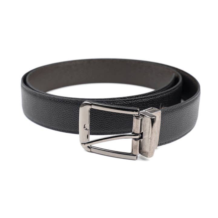 Zwart-bruine 2-in-1 riem voor wholesale door Winston Luxury Leather