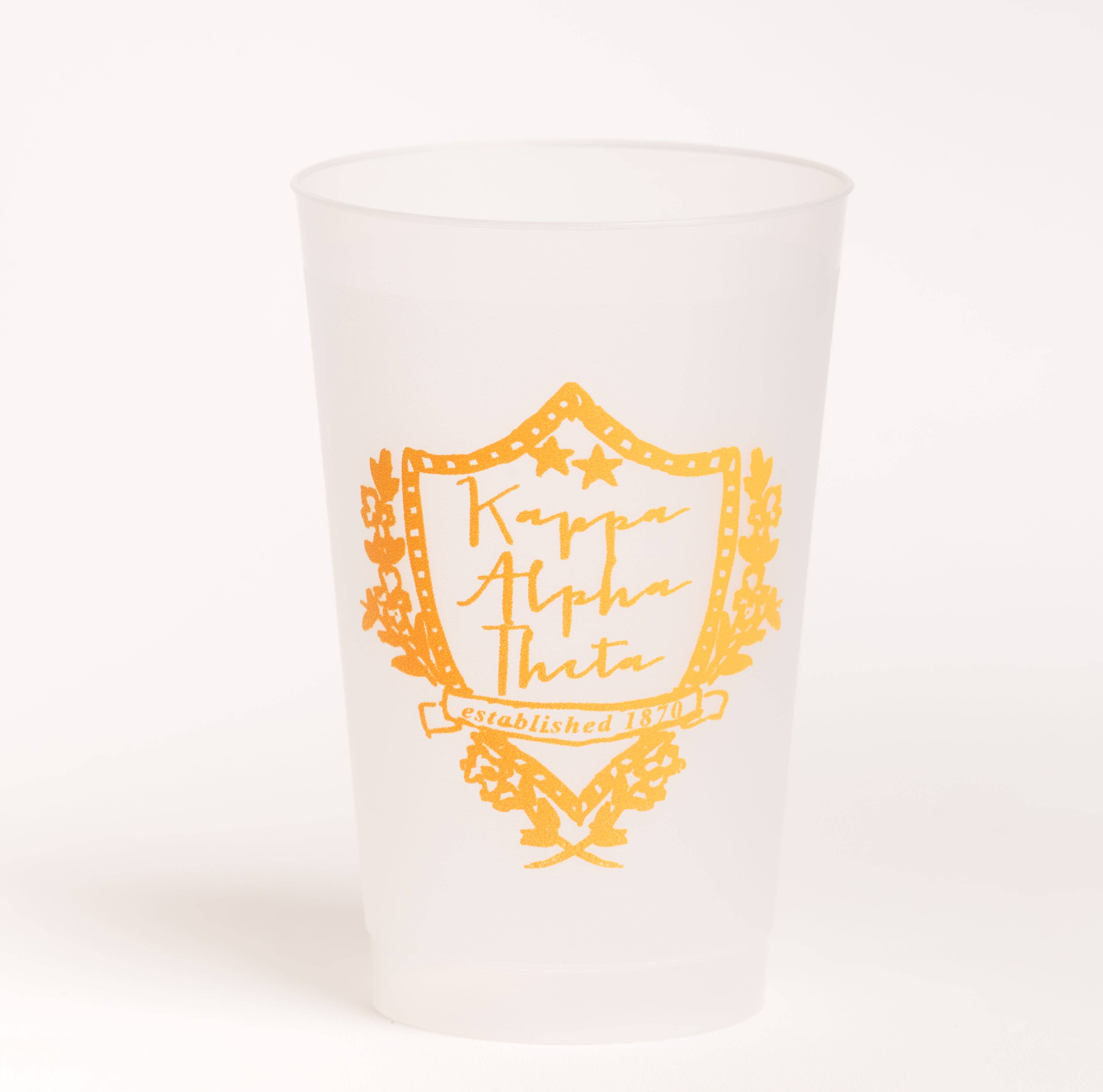 Over The Moon Greek - Wholesale Drinking Glass/Cup - Sorority Frost Flex Cup10