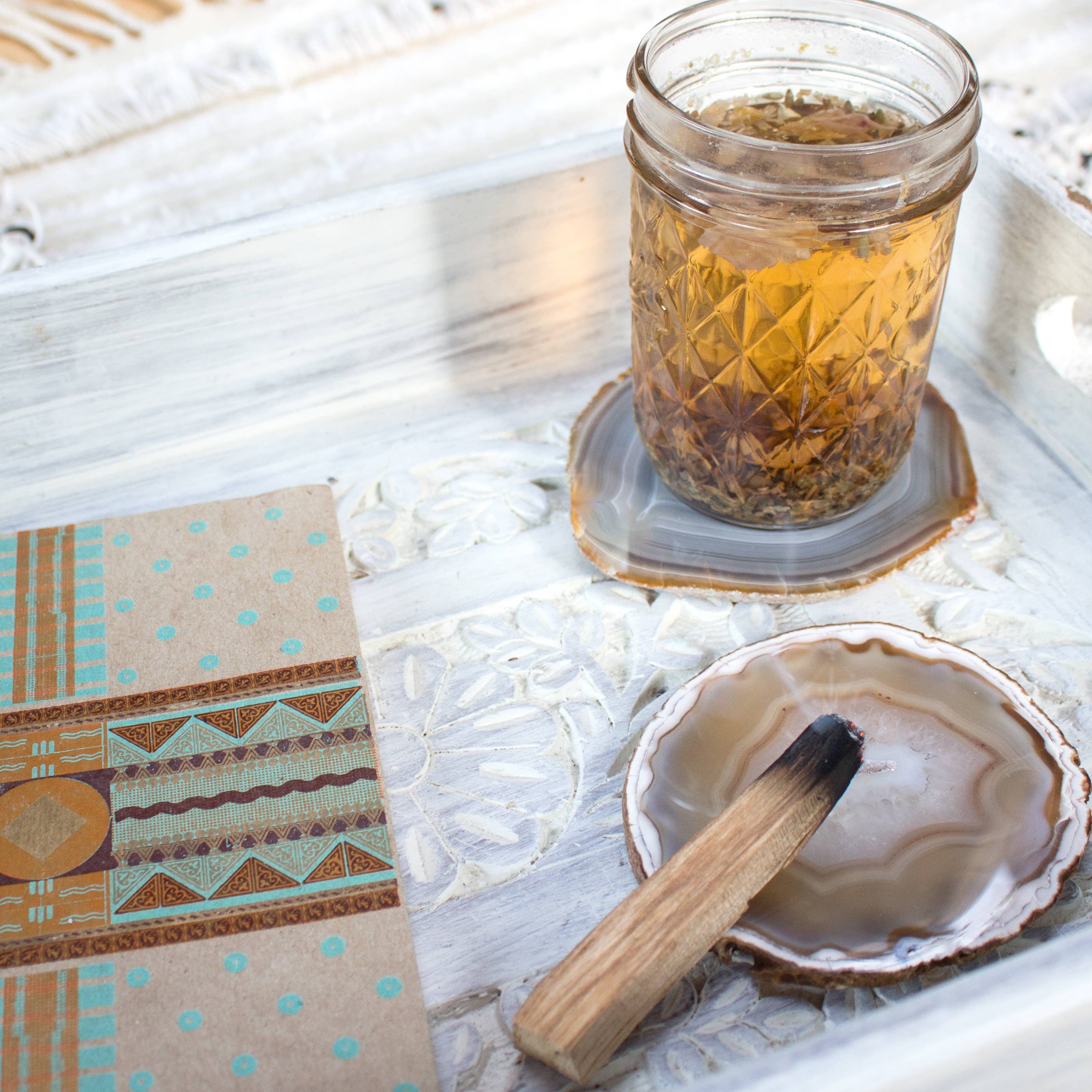 Hiouchi Jewels | Rose & Bolt Grateful Dead Jewelry - Wholesale Coasters - Agate Crystal Coaster Set3