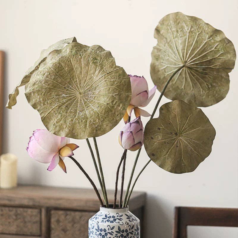 Rustic Reach - Wholesale Artificial Flowers - Artificial Rustic Lotus Stem5