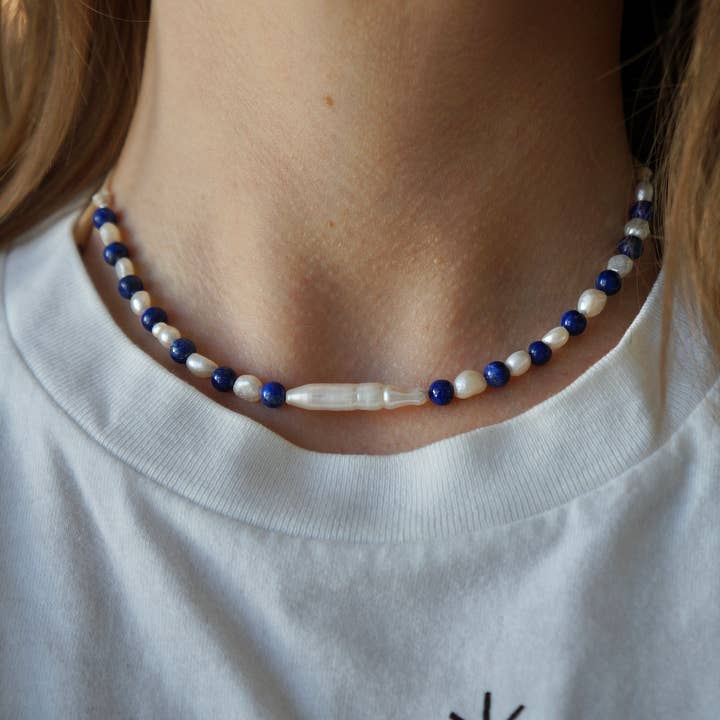 Girocollo con perline Lapislazzuli per la vendita all'ingrosso da parte di Sensual Stones