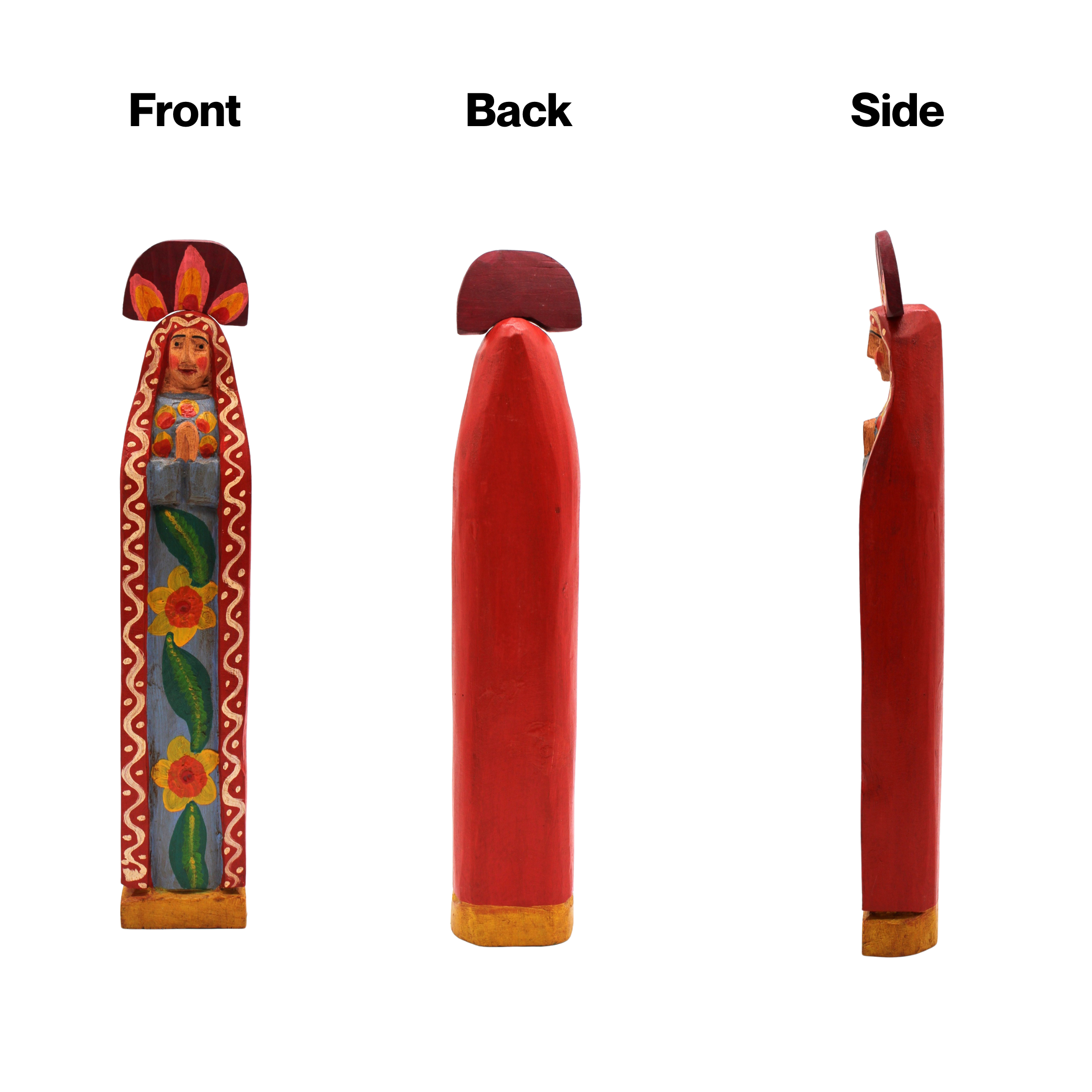 Magnolia Casual - Wholesale Decorative Figurine - Wooden - Virgin Guadalupe Figure - Home Decor4