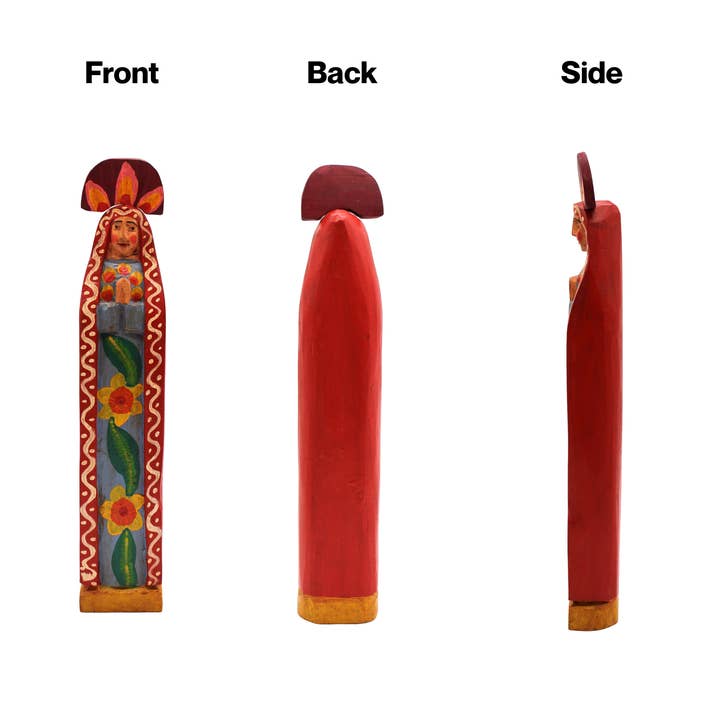 Magnolia Casual - Wholesale Decorative Figurine - Wooden - Virgin Guadalupe Figure - Home Decor4