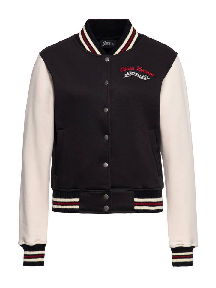 Btex Fashion GmbH / KING KEROSIN – Großhandel Jacke – Damen – College Jacke «We Can Do It»