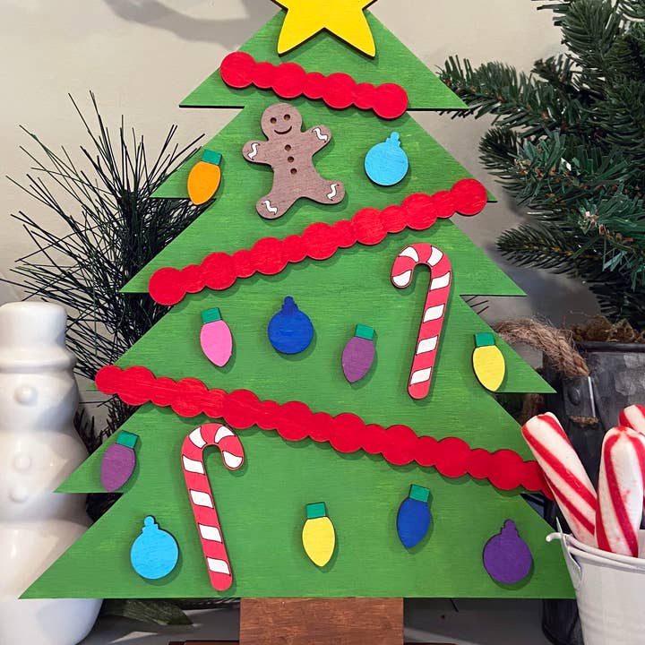 Royal Serenities - Wholesale DIY Craft Kit - Kids - Kid's paintable Christmas Tree DIY Kit - family fun activity