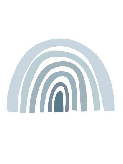 Regenboog Blauw Poster für den Großhandel von Wallified