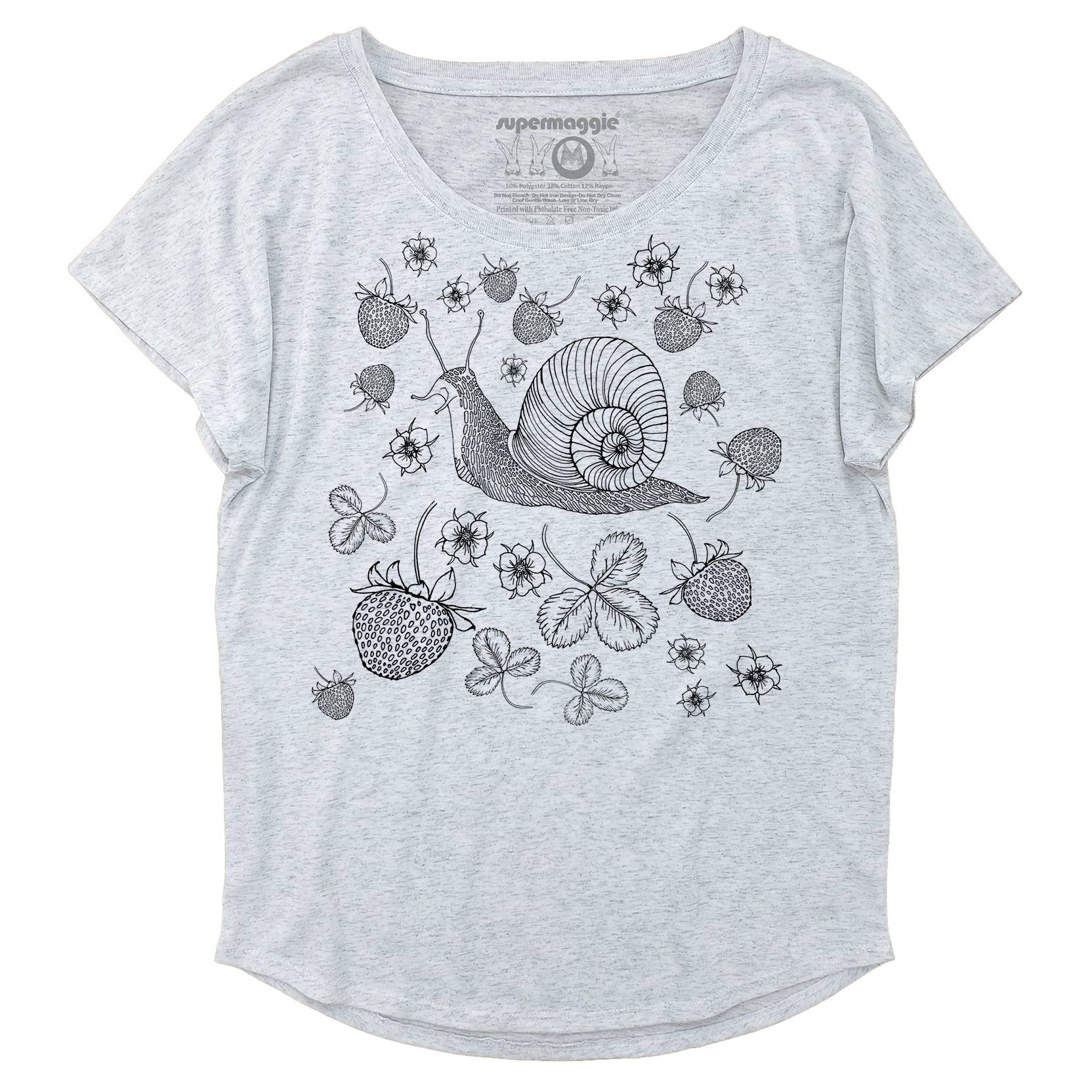 Supermaggie @ Faire - Wholesale Screen Printed T-Shirt - Women's - Snail Nina Tee0