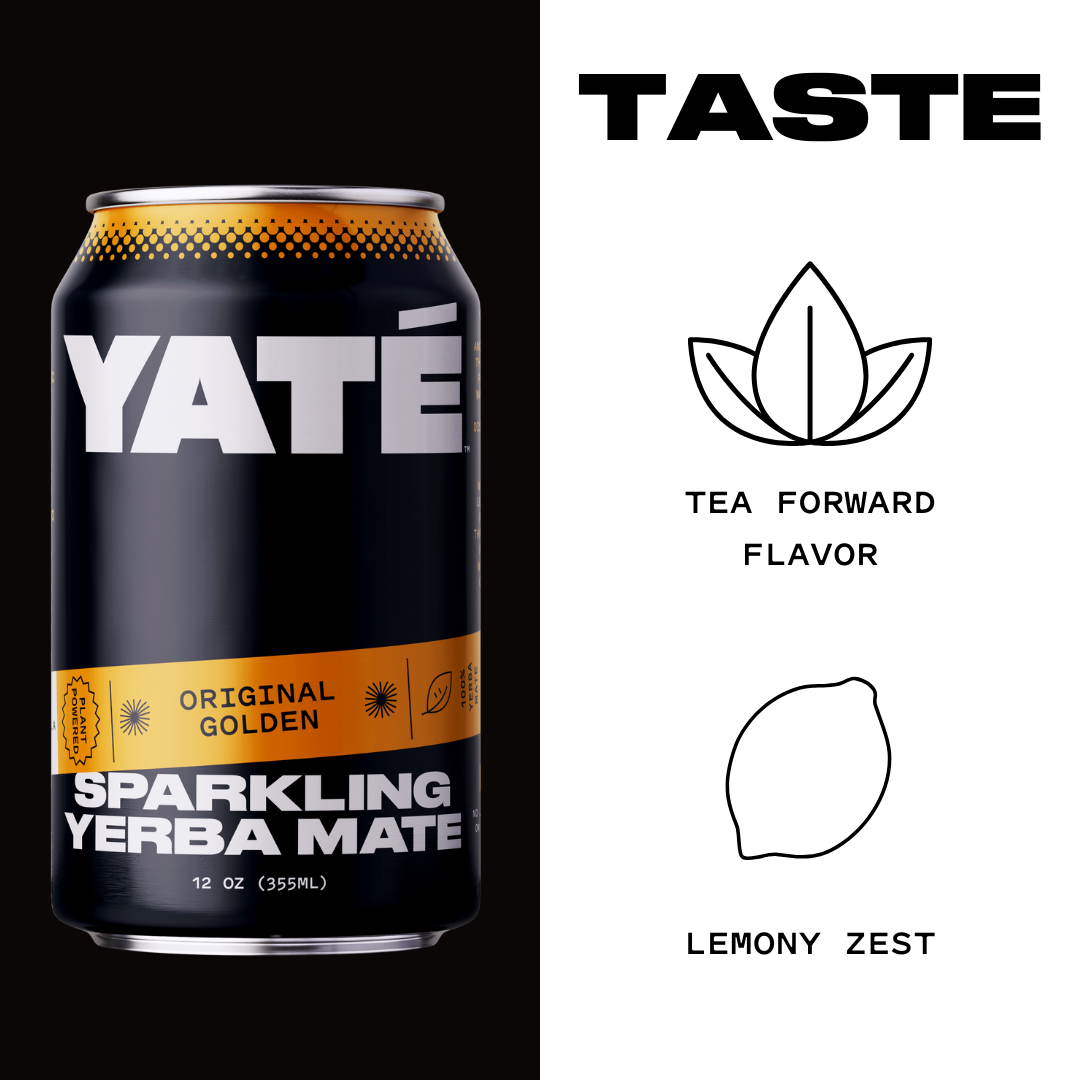 Yaté - Wholesale Sparkling Water - Yate Original Golden Sparkling Yerba Mate 12oz (12 pack)2