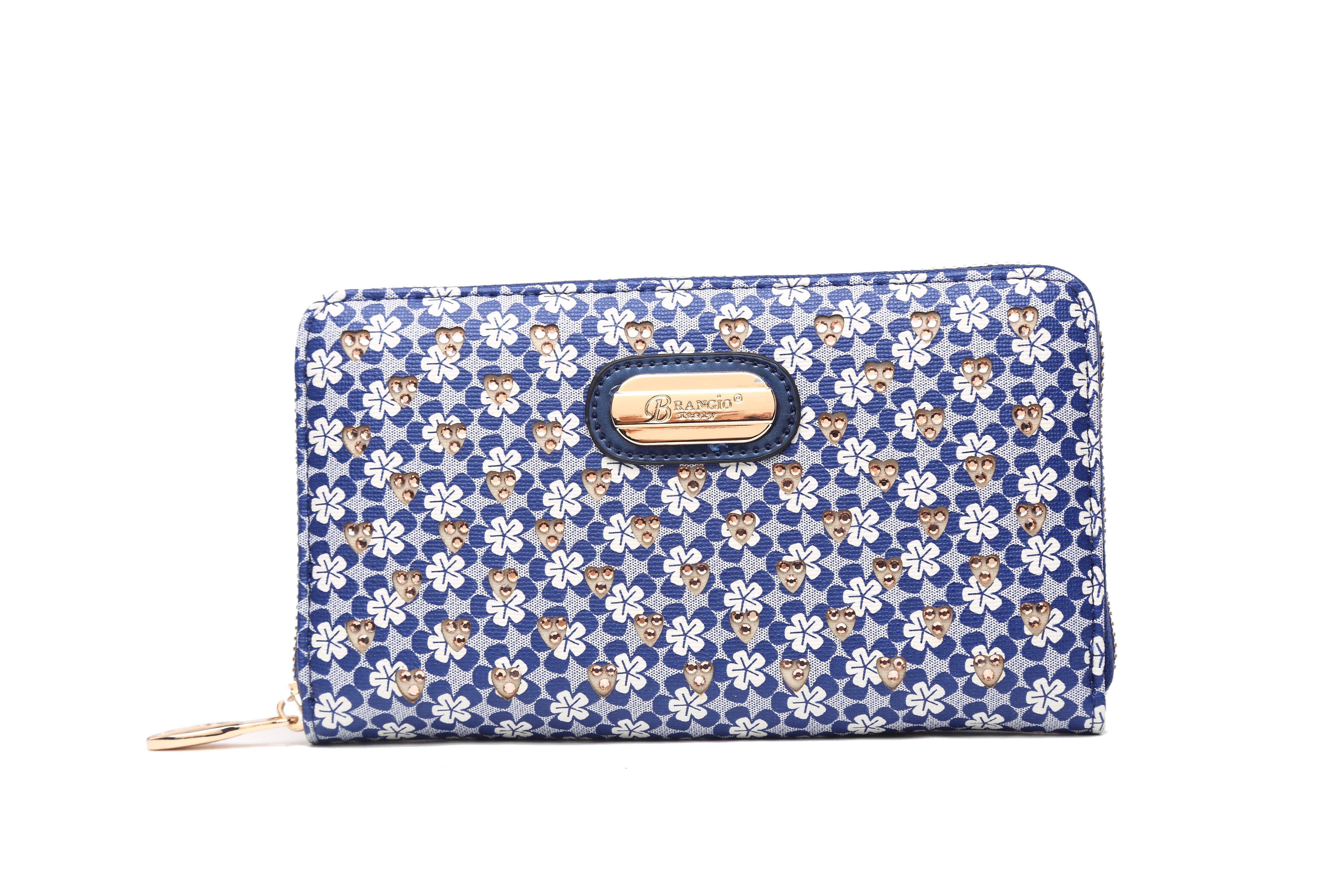 Brangio (Italy) Company Inc. - Wholesale Wallet - Women's - Brangio Italy Floral Print zippered wristlet Wallet4