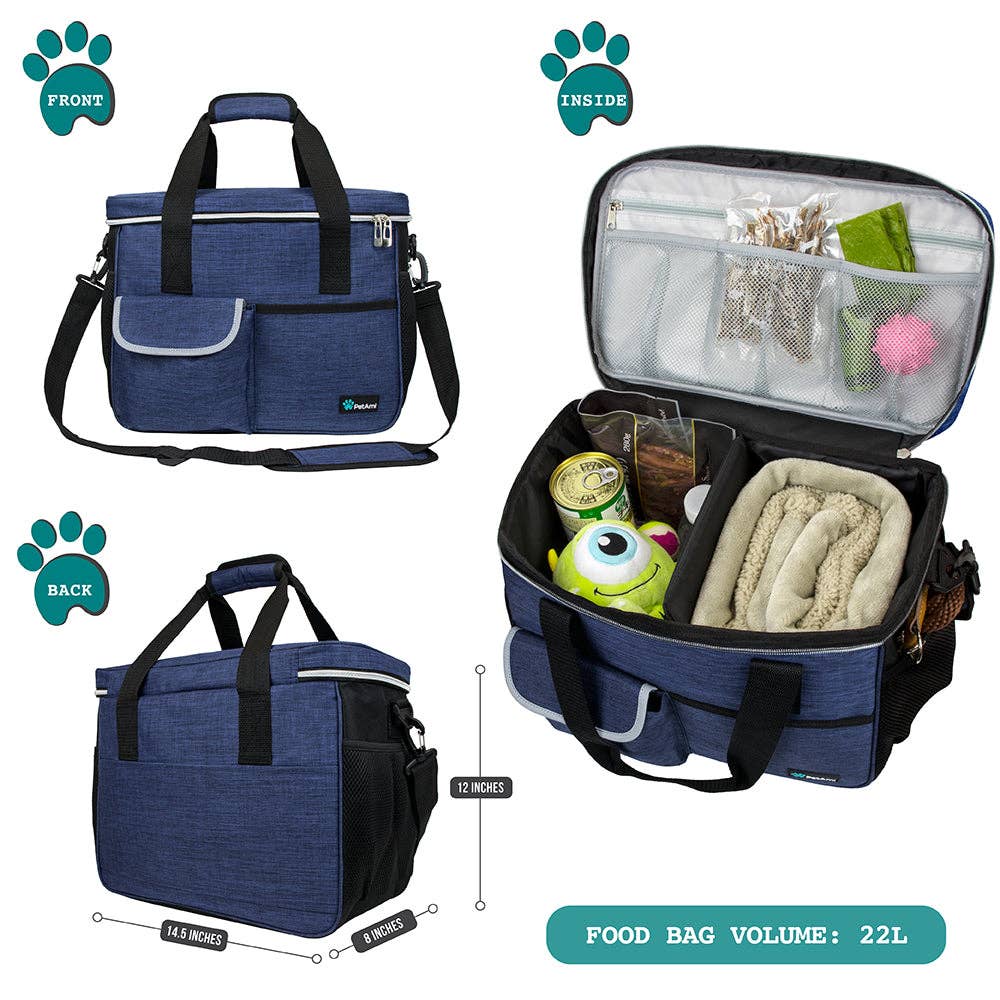 PetAmi - Vendita all'ingrosso Trasportino - Cani e gatti - Borsa Organizer Deluxe da Viaggio per Animali76