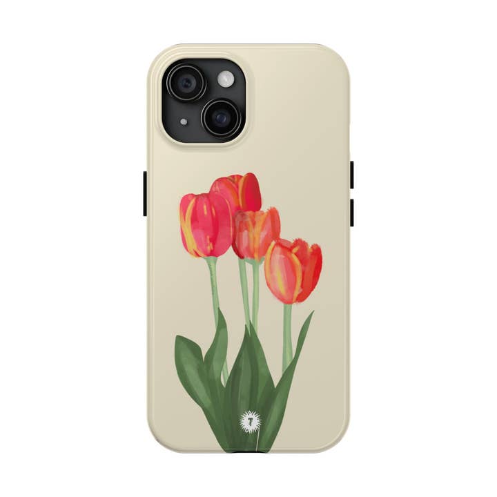 Cream Tulips Painting Phone Case for wholesale by Thursday’s Child Creative Studio