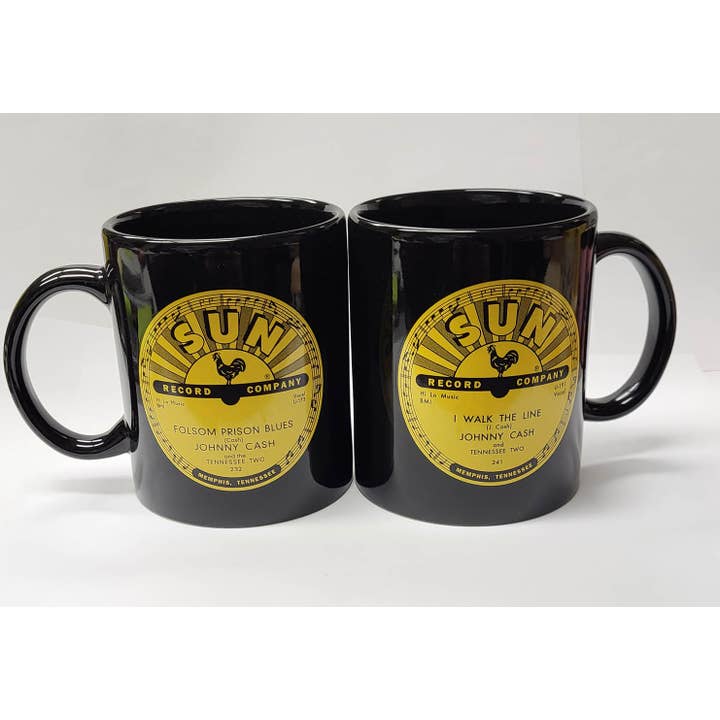 Sun Record Mug - Johnny Cash for wholesale by MID-SOUTH PRODUCTS