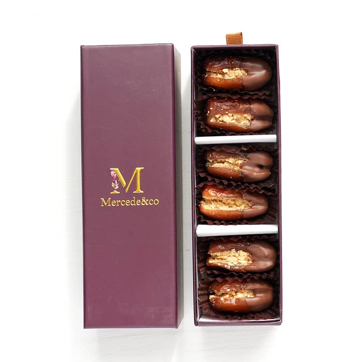 Mercede&Co - Wholesale Chocolate Box - Hazelnut & Chocolate Stuffed Dates0