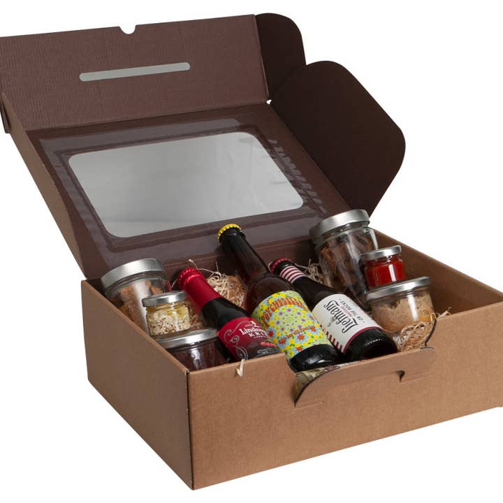 Deffrennes - Wholesale Decorative Box - Rectangular kraft cardboard case with chocolate interior1