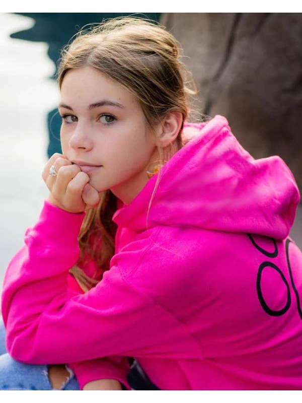 PAWZ - Wholesale Hoodie - Women's - Black Print Classic College Hoodie7