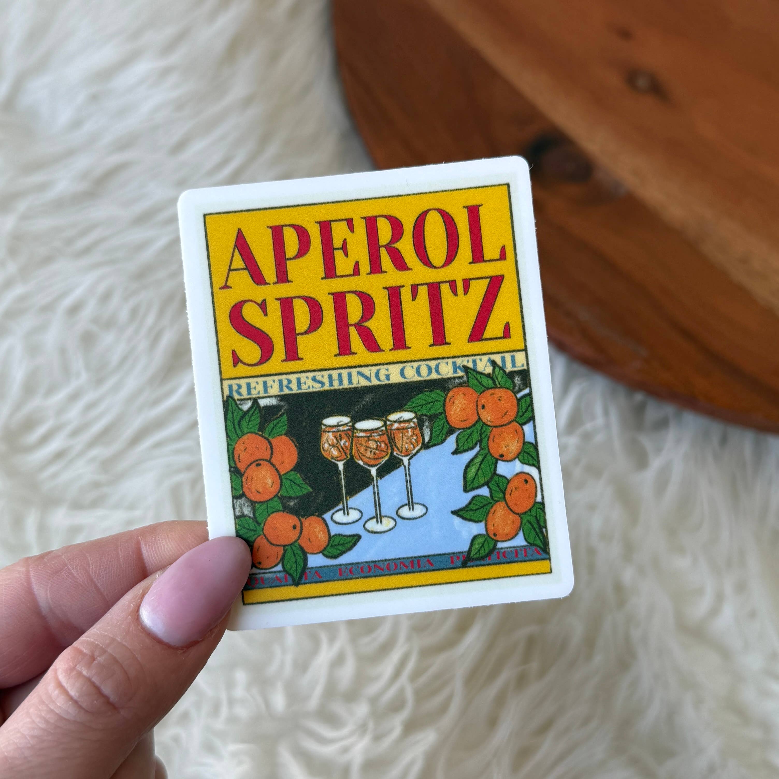 Big Moods - Wholesale Sticker - "Aperol Spritz" Vintage Poster Sticker