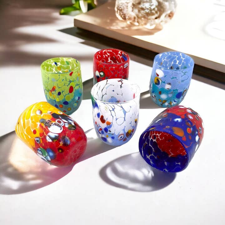 SPECIAL EDITION glasses, in Murano glass - VERONESE for wholesale by Mazzega Art & Design