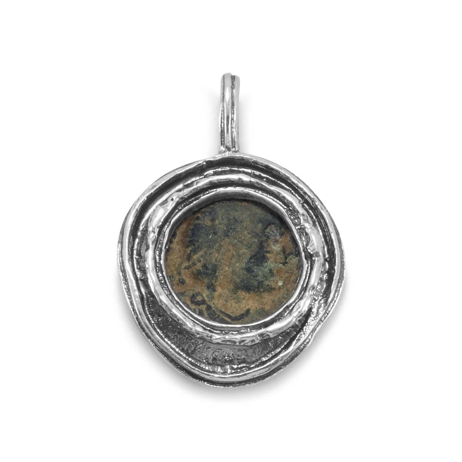 Silver Stars Collection - Wholesale Individual Charm/Pendant - Ancient Roman Coin Pendant