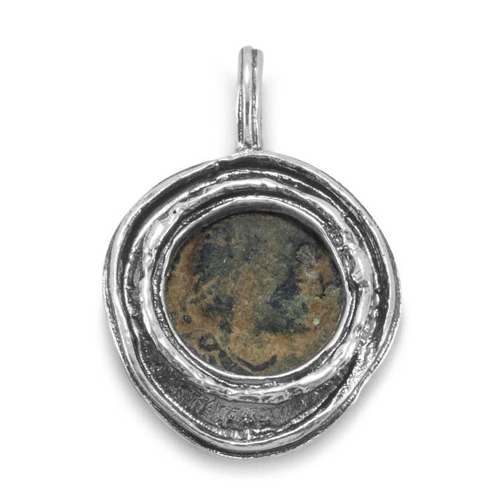 Antiker römischer Münzanhänger für den Großhandel von Silver Stars Collection
