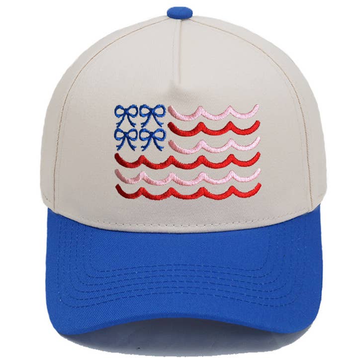 MKS America - Wholesale Baseball Cap - Women's - Bow wave trucker hat ribbon cap10