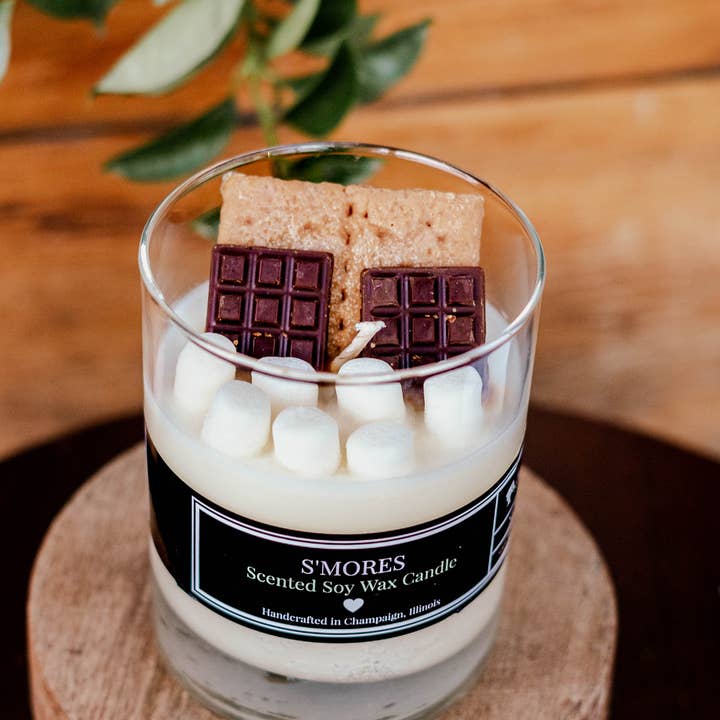 Fire Doll Studio - Wholesale Jar/Filled Candle - 8 oz S'mores Soy Wax Candle