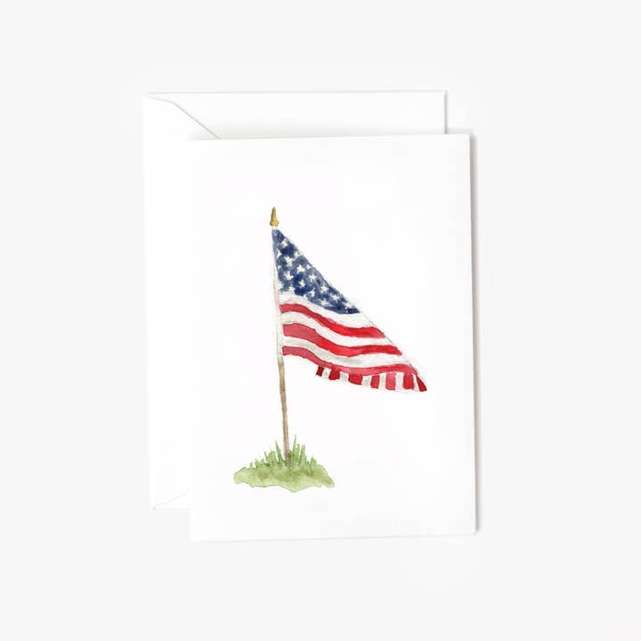 emily lex studio - Wholesale Stationery/Notecard Set - american flag mini notecard