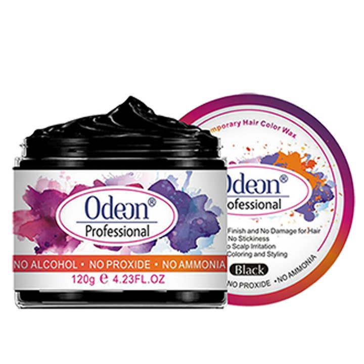 UB BRANDS INC - Venta al por mayor Coloración para el pelo - Cera Colorante para el Cabello Negro Odeon, Tinte Temporal 120 g