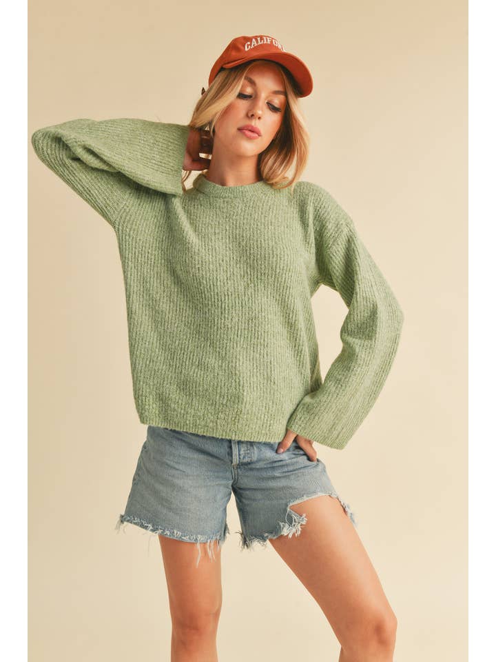 AEMI + CO - Wholesale Knit Sweater - Women's - 337BK Harlie Sweater 1
