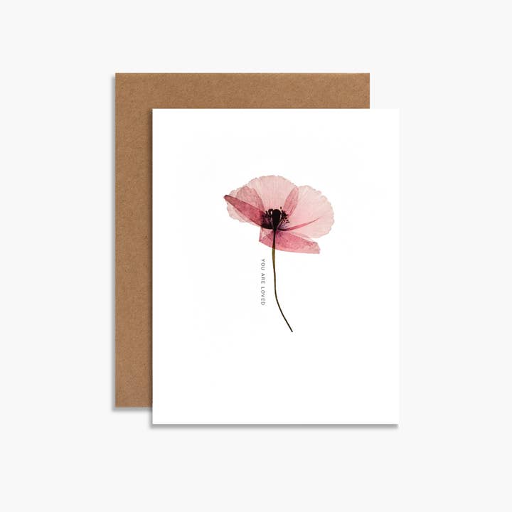 Souvenir Stationery - Wholesale Love Card - You Are Loved Botanical Happy Birthday Card Floral Image