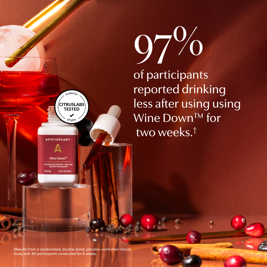 Apothékary - Vendita all'ingrosso Tinture - Gocce erboristiche rilassanti & per il sonno Wine Down™ (formato grande)7