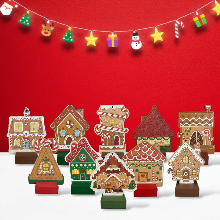 Gingerbread Houses – Christmas Colouring Kit for wholesale by Life of Colour