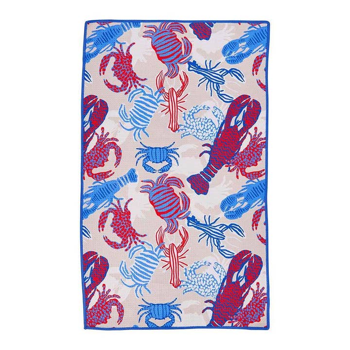 rockflowerpaper - Wholesale Tea Towel - Sandy Claws Eco Kitchen Tea Towel5